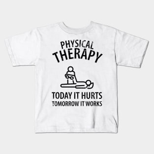 physiotherapist physical therapy gift saying funny Kids T-Shirt